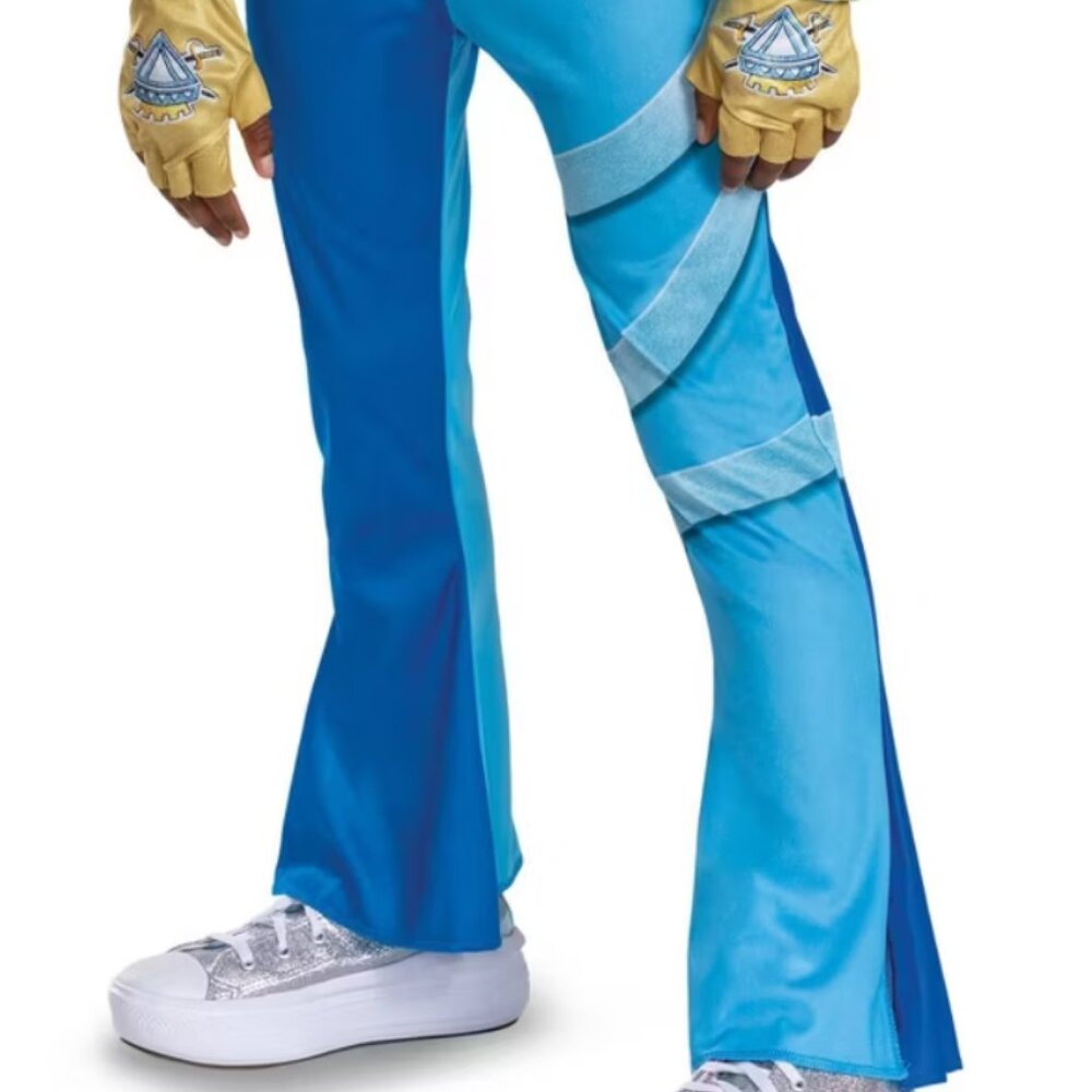 Descendants Chloe & WIG Halloween Costume 7/8 Blue Deluxe Disney Kids Girls - Picture 5 of 13